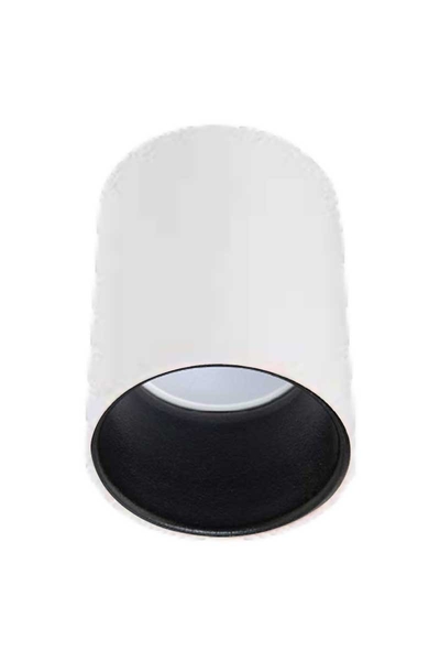 ACK AH12-08510 Siyah Reflektör Beyaz Kasa Sıva Üstü Dekoratif Armatür - Thumbnail