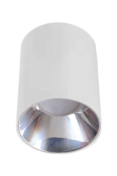 ACK - ACK AH12-08550 Parlak Krom Reflektör Beyaz Kasa Sıva Üstü Dekoratif Armatür