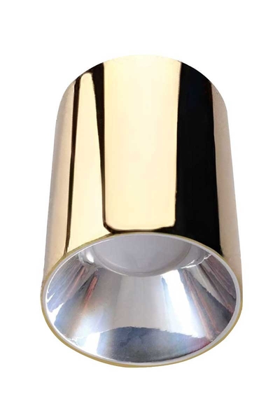 ACK - ACK AH12-08556 Parlak Krom Reflektör Altın Kasa Sıva Üstü Dekoratif Armatür