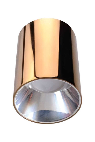 ACK - ACK AH12-08557 Parlak Krom Reflektör Bakır Kasa Sıva Üstü Dekoratif Armatür