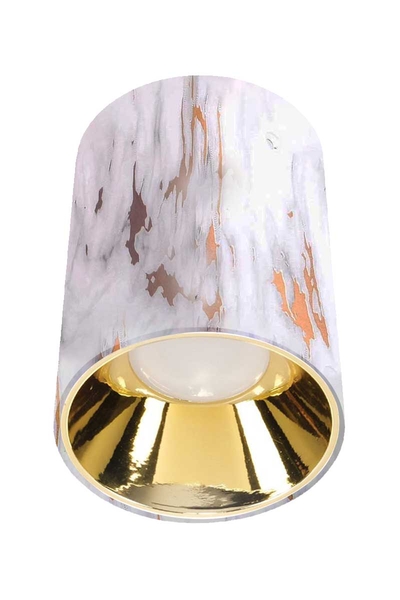 ACK - ACK AH12-08563 Parlak Gold Reflektör Gold Mermer Kasa Sıva Üstü Dekoratif Armatür