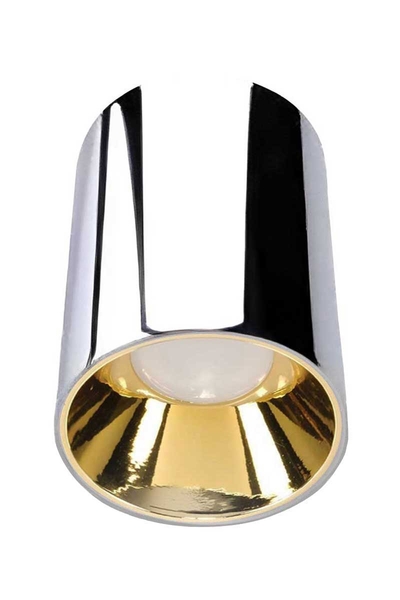 ACK - ACK AH12-08565 Parlak Gold Reflektör Krom Kasa Sıva Üstü Dekoratif Armatür