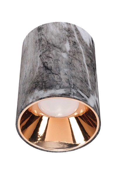 ACK - ACK AH12-08572 Parlak Rose Reflektör Gri Mermer Kasa Sıva Üstü Dekoratif Armatür