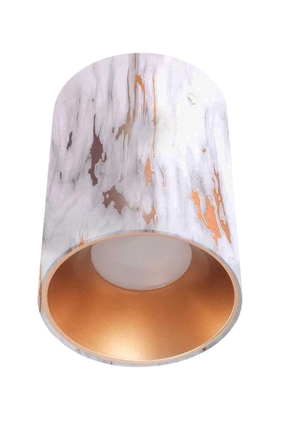 ACK - ACK AH12-08593 Mat Rose Reflektör Gold Mermer Kasa Sıva Üstü Dekoratif Armatür