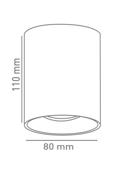 ACK AH12-08596 Mat Rose Reflektör Altın Kasa Sıva Üstü Dekoratif Armatür - Thumbnail