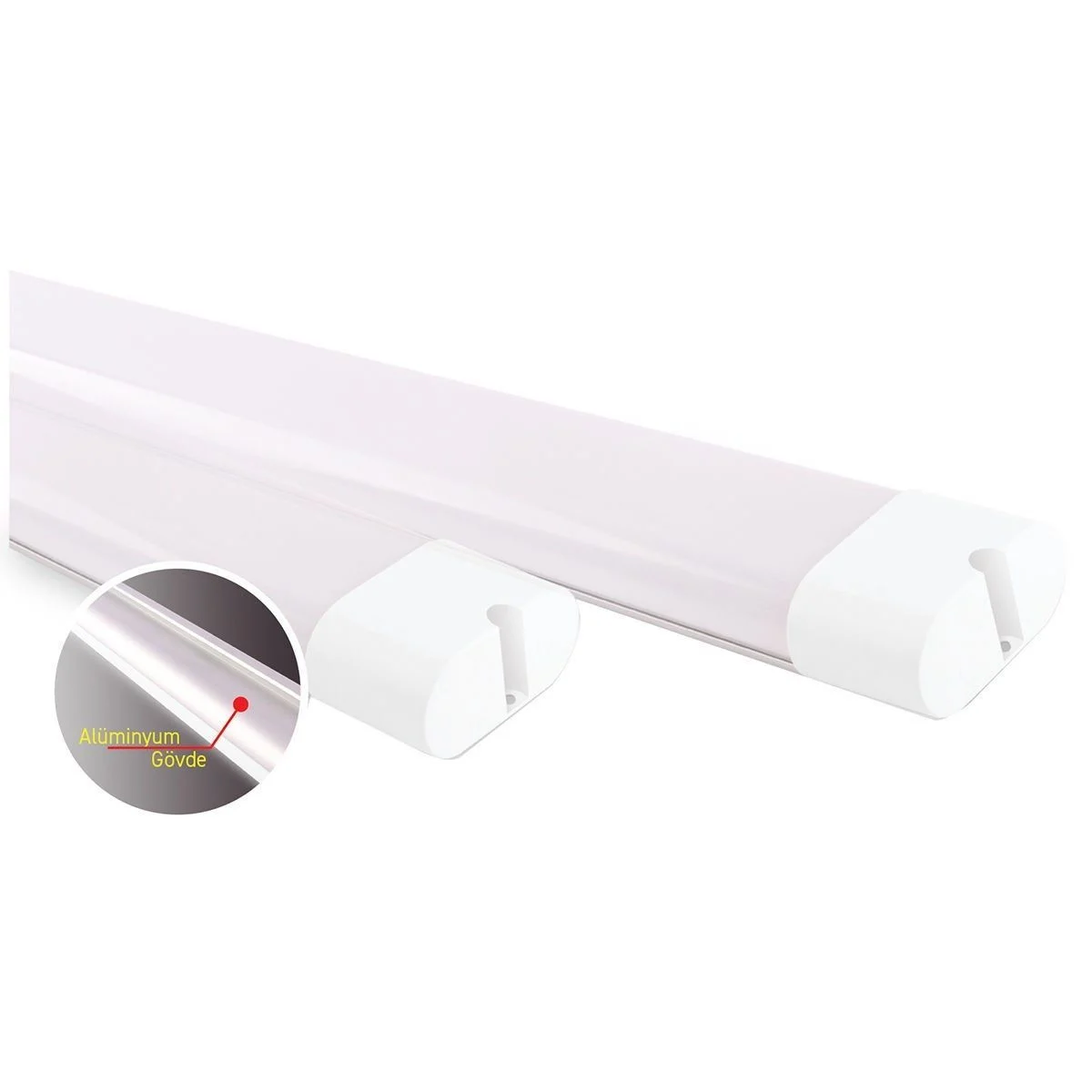 ACK - ACK AN28-00613 18W 4000K Ilık Beyaz Led Bant Armatür ACK - ACK AN28-00613 18W 4000K Ilık Beyaz Led Bant Armatür
