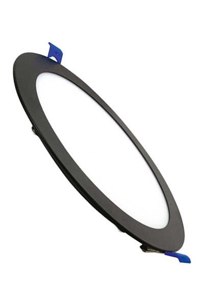 ACK - ACK AP01-01231 6500K Beyaz 12W Siyah Kasa Sıva Altı Yuvarlak Led Panel Armatür