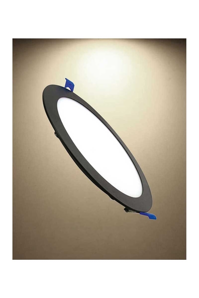 ACK - ACK AP01-01511 4000K Ilık Beyaz 15W Siyah Kasa Sıva Altı Yuvarlak Led Panel Armatür ACK AP01-01511 4000K Ilık Beyaz 15W Siyah Kasa Sıva Altı Yuvarlak Led Panel Armatür - Thumbnail