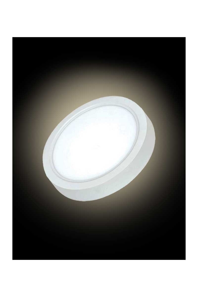 ACK - ACK AP03-01210 4000K Ilık Beyaz 12W Beyaz Kasa Sıva Üstü Yuvarlak Led Panel Armatür ACK AP03-01210 4000K Ilık Beyaz 12W Beyaz Kasa Sıva Üstü Yuvarlak Led Panel Armatür - Thumbnail
