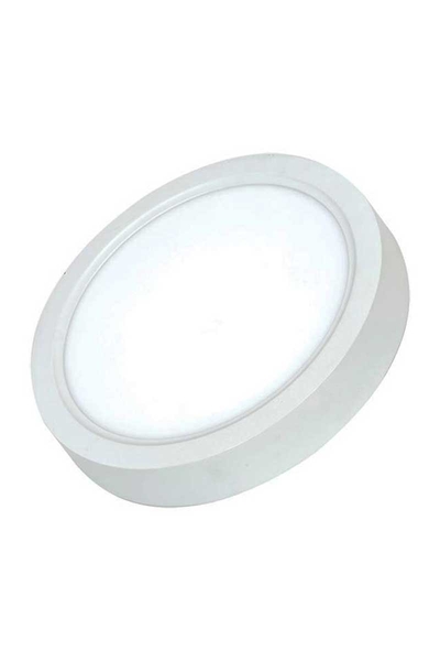 ACK AP03-01230 6500K Beyaz 12W Beyaz Kasa Sıva Üstü Yuvarlak Led Panel Armatür - Thumbnail