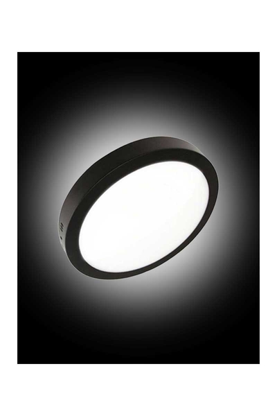 ACK - ACK AP03-01831 6500K Beyaz 18W Siyah Kasa Sıva Üstü Yuvarlak Led Panel Armatür ACK AP03-01831 6500K Beyaz 18W Siyah Kasa Sıva Üstü Yuvarlak Led Panel Armatür - Thumbnail