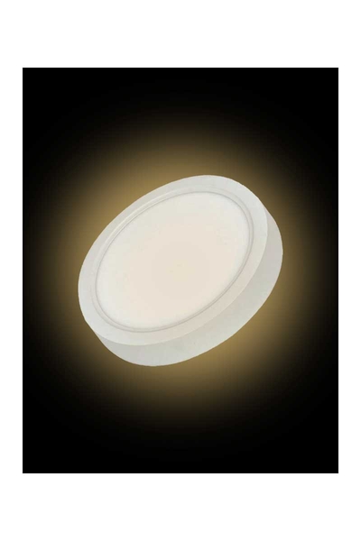 ACK AP03-02400 3000K Günışığı 24W Beyaz Kasa Sıva Üstü Yuvarlak Led Panel Armatür - Thumbnail