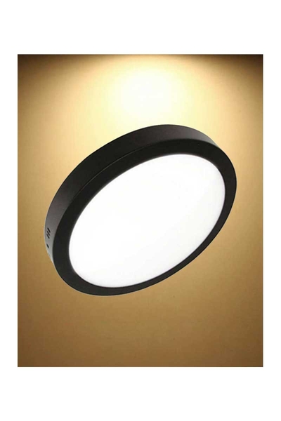 ACK AP03-02401 3000K Günışığı 24W Siyah Kasa Sıva Üstü Yuvarlak Led Panel Armatür - Thumbnail