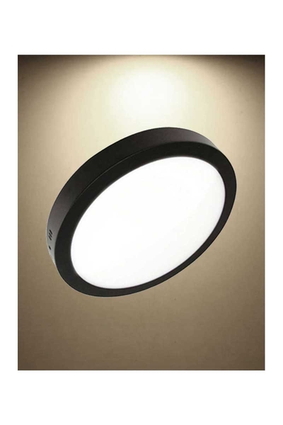 ACK - ACK AP03-02411 4000K Ilık Beyaz 24W Siyah Kasa Sıva Üstü Yuvarlak Led Panel Armatür ACK AP03-02411 4000K Ilık Beyaz 24W Siyah Kasa Sıva Üstü Yuvarlak Led Panel Armatür - Thumbnail