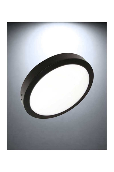 ACK AP03-02431 6500K Beyaz 24W Siyah Kasa Sıva Üstü Yuvarlak Led Panel Armatür - Thumbnail
