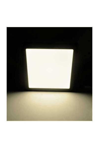 ACK AP04-02411 4000K Ilık Beyaz 24W Siyah Kasa Sıva Üstü Kare Led Panel Armatür - Thumbnail