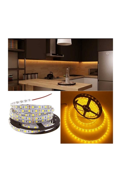 ACK - ACK AS01-00308 Çip 60 Led Amber Silikonsuz Şerit Led ACK AS01-00308 Çip 60 Led Amber Silikonsuz Şerit Led - Thumbnail