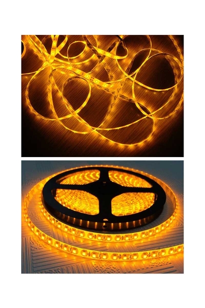 ACK - ACK AS01-00308 Çip 60 Led Amber Silikonsuz Şerit Led ACK AS01-00308 Çip 60 Led Amber Silikonsuz Şerit Led - Thumbnail