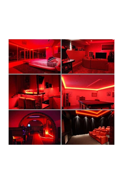 ACK AS01-00804 7W 12V Kırmızı 4040 Şerit Led - Thumbnail