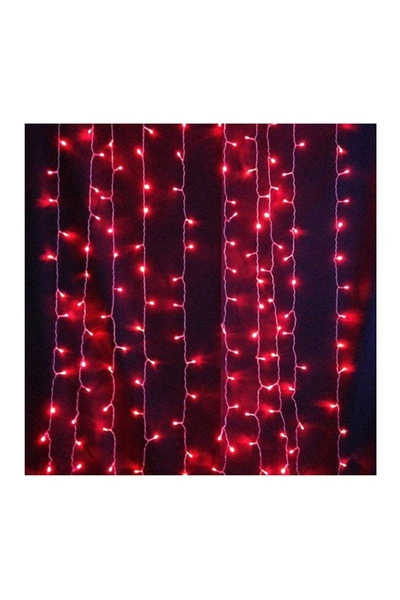 ACK - ACK AS90-00504 2x2m 220V Kırmızı Led Işıklı Perde ACK - ACK AS90-00504 2x2m 220V Kırmızı Led Işıklı Perde