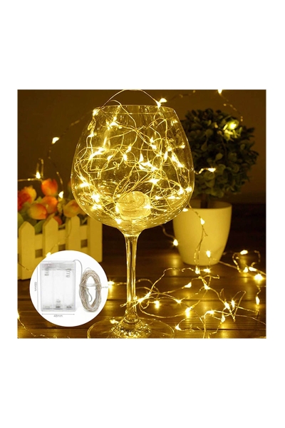 ACK AS90-00990 10m 3000K Günışığı Silver 100 Ledli Süsleme Işığı - Thumbnail