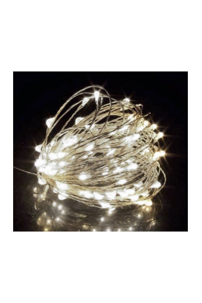 ACK - ACK AS90-00993 10m 6500K Beyaz Silver 100 Ledli Süsleme Işığı