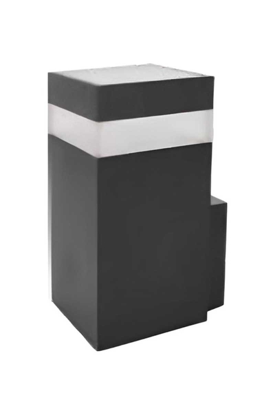 ACK - ACK AT16-10991 9W Ayarlanabilir Renk Kare Siyah Led Duvar Apliği