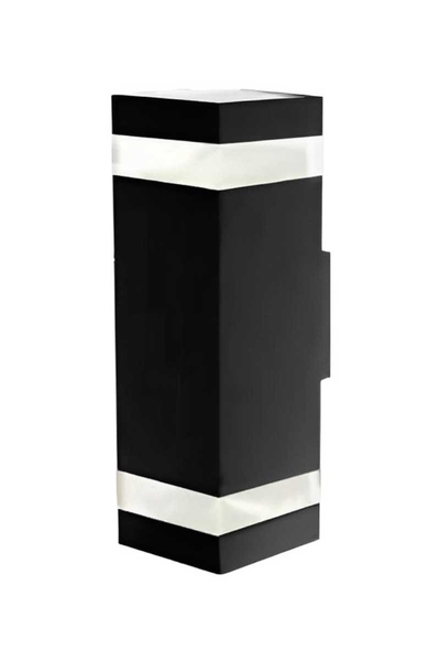 ACK - ACK AT16-11891 18W Ayarlanabilir Renk Kare Siyah Led Duvar Apliği