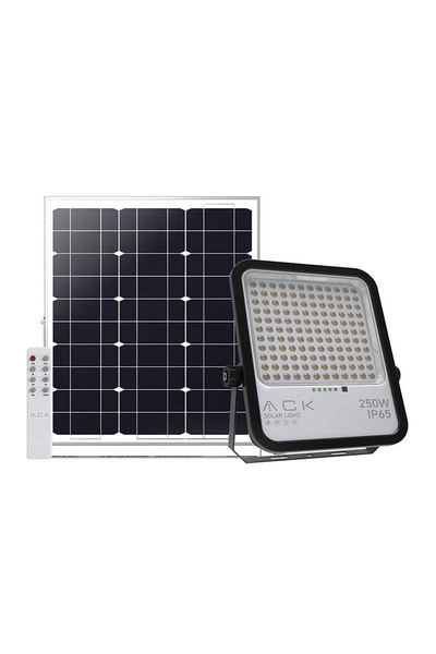 ACK - ACK AT65-19632 250W IP65 6500K Beyaz Lensli Solar Projektör ACK - ACK AT65-19632 250W IP65 6500K Beyaz Lensli Solar Projektör