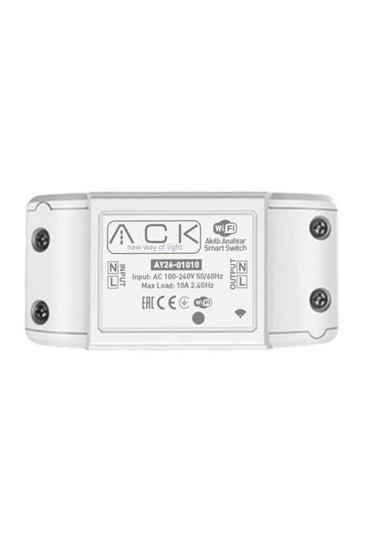 ACK - ACK AY26-01010 Akıllı Ev Anahtarı Wifi Smart Switch ACK - ACK AY26-01010 Akıllı Ev Anahtarı Wifi Smart Switch