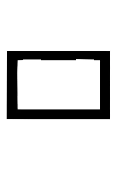 Audio - Audio 001291A 10.1 inç Siyah Akrilik Sıva Altı Diafon Çerçevesi