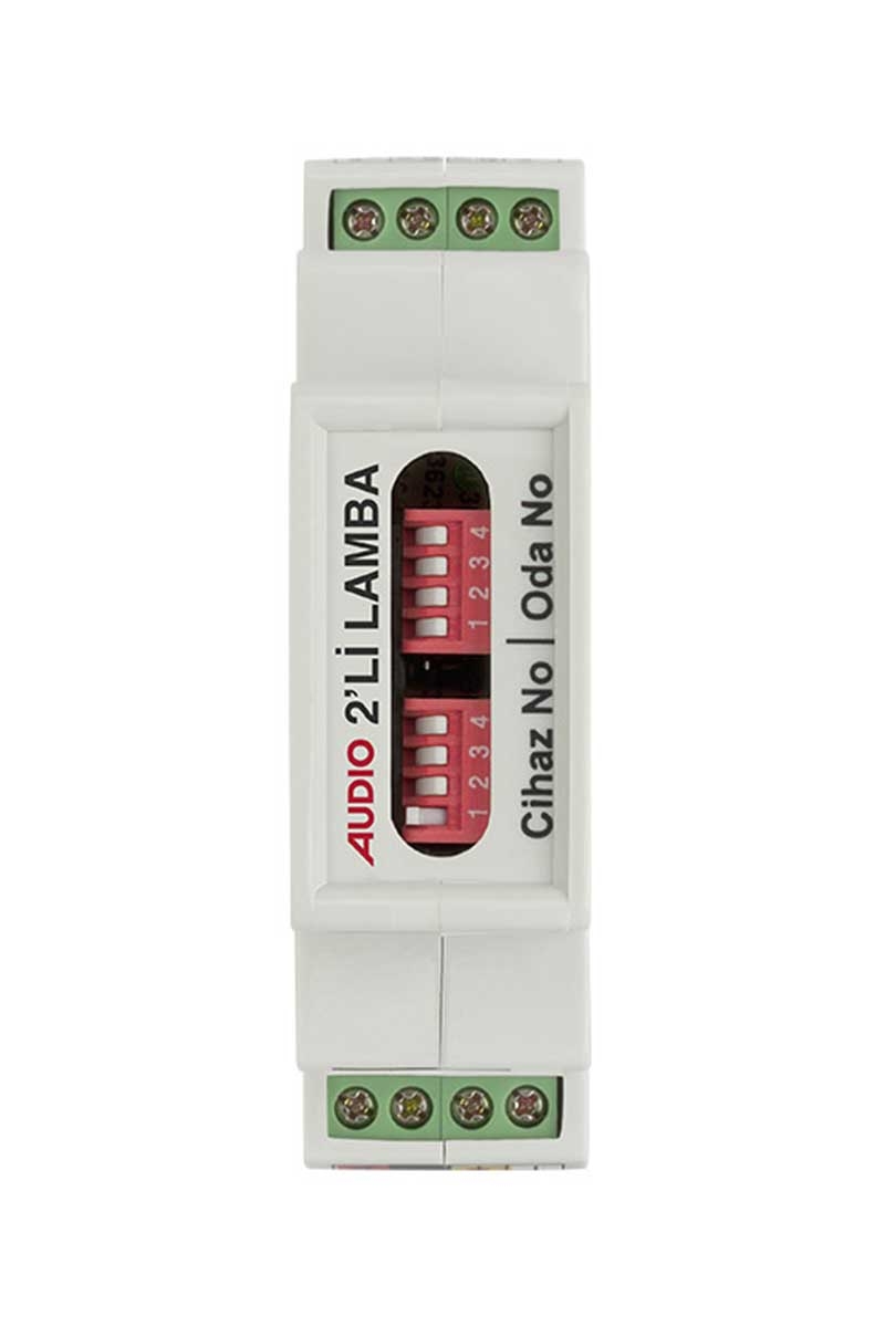 Audio 001802PT Akıllı Ev Sistemi Pano Tipi 2 li Lamba Modülü Audio 001802PT Akıllı Ev Sistemi Pano Tipi 2 li Lamba Modülü