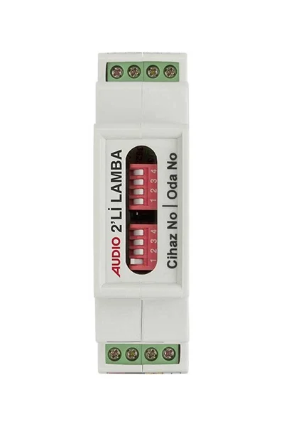 Audio - Audio 001802PT-B Akıllı Ev Sistemi Pano Tipi 2 li Lamba Modülü