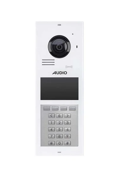 Audio - Audio 002900 L 4.3 inç Beyaz Ip Linux Mekanik Butonlu Zil Paneli