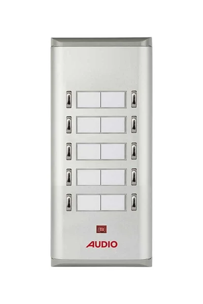 Audio - Audio 004851 E10 10lu Basic Serisi Yan Sıra Çift Butonlu Zil Paneli