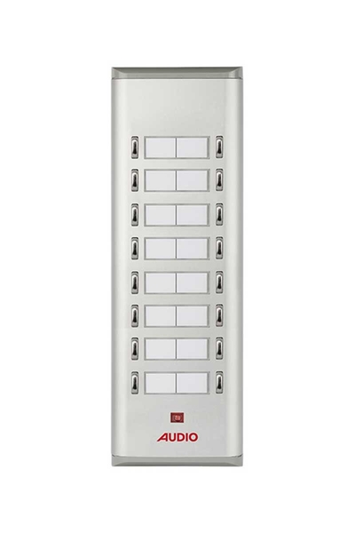 Audio - Audio 004851 E16 16lı Basic Serisi Yan Sıra Çift Butonlu Zil Paneli Audio - Audio 004851 E16 16lı Basic Serisi Yan Sıra Çift Butonlu Zil Paneli