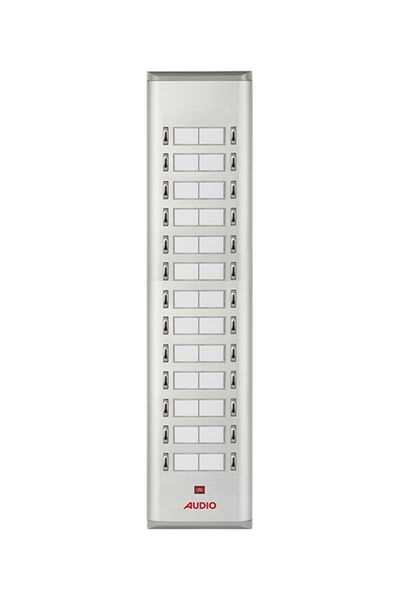 Audio - Audio 004851 E26 26lı Basic Serisi Yan Sıra Çift Butonlu Zil Paneli Audio - Audio 004851 E26 26lı Basic Serisi Yan Sıra Çift Butonlu Zil Paneli