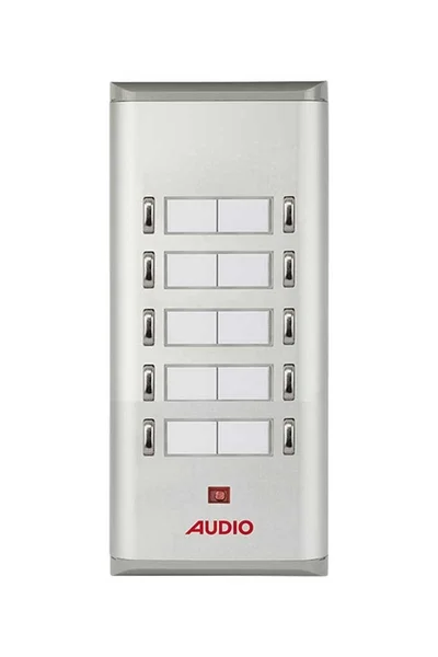 Audio - Audio 004853 E10 10lu Basic Serisi Yan Sıra Çift Butonlu Zil Paneli