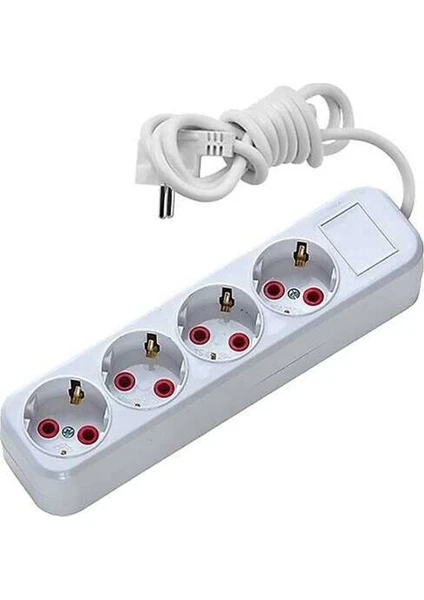 AY-KA - Ayka 22 4400 020 2m 4lü Çocuk Korumalı Topraklı Ups Grup Priz