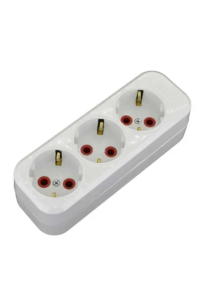 AY-KA - Ayka 77 300 051 5m 3lü Topraklı Grup Priz