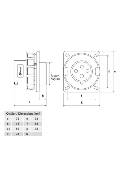 Bemis - Bemis BC1-3504-7114 4x32A 3P+E380V IP67 50-60Hz. 6H CEE Norm Makine Fişi (1) Bemis - Bemis BC1-3504-7114 4x32A 3P+E380V IP67 50-60Hz. 6H CEE Norm Makine Fişi (1)