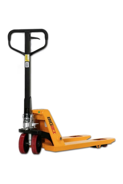 Biglift - Biglift RM-ACER2580K 2.5 Ton Kapasiteli Kırmızı Tekerlekli Kısa Transpalet