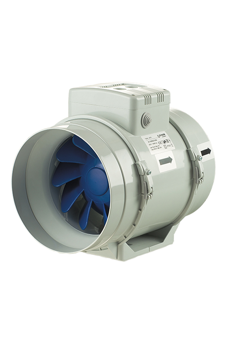 Blauberg Turbo 125 25-30W 230-345m3/h Monofaze Karışık Akışlı Kanal Tipi Fan