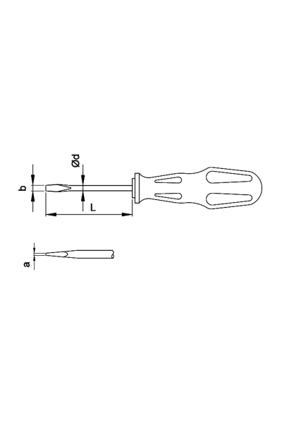 Ceta Form 4100/63M 6.5x125mm Torex Düz Uçlu Tornavida - Thumbnail