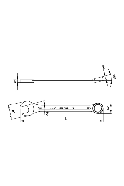 Ceta Form B01-25 25mm Kombine Anahtar - Thumbnail