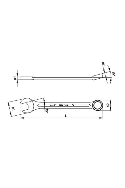 Ceta Form B01-27 27mm Kombine Anahtar - Thumbnail