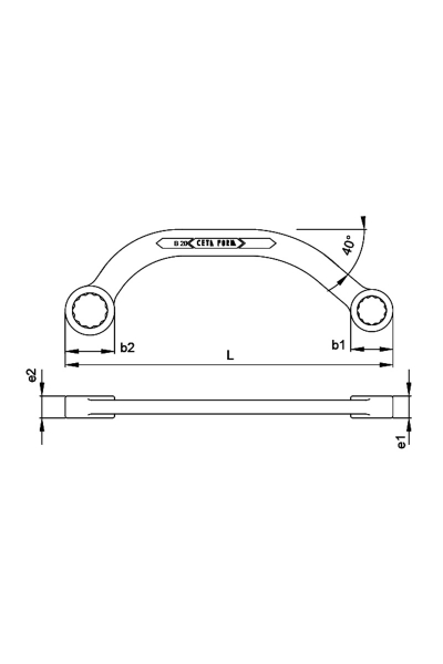 Cetaform - Ceta Form B20-1417 14x17mm Yıldız İki Ağız Yarım Ay Anahtar Ceta Form B20-1417 14x17mm Yıldız İki Ağız Yarım Ay Anahtar - Thumbnail