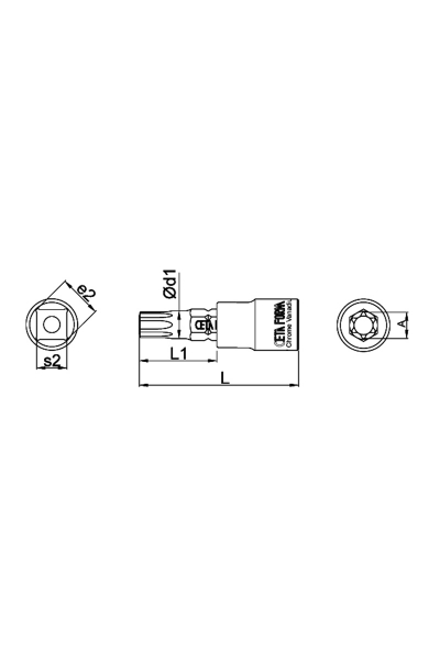 Ceta Form C08S-T08 1/4 inç Torx Uçlu Lokma - Thumbnail