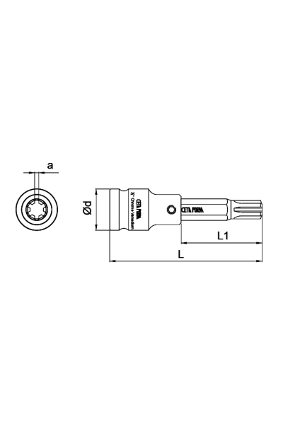 Cetaform - Ceta Form C28S-R10L 1/2 inç M10x100mm Uzun Tip RIBE Uçlu Lokma Ceta Form C28S-R10L 1/2 inç M10x100mm Uzun Tip RIBE Uçlu Lokma - Thumbnail