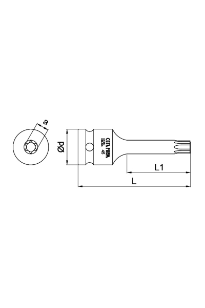 Ceta Form C68-T80 1/2 inç Torx Uçlu Havalı Lokma - Thumbnail